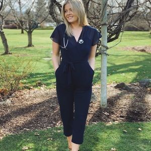 SHOWPO NAVY BLUE JUMPSUIT